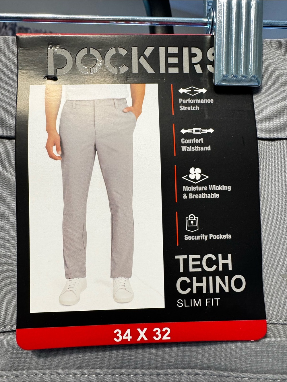 Dockers Tech Chino Slim Fit Pants
Size: 34x32
Color: Light Gray
Condition: NWT - Picture 3 of 3